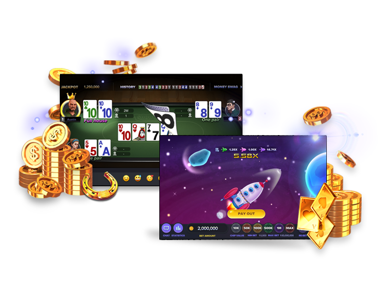 Numerous Multiplayer games provide a comprehensive casino experience. Each game is of standalone quality in Pebble City!-3